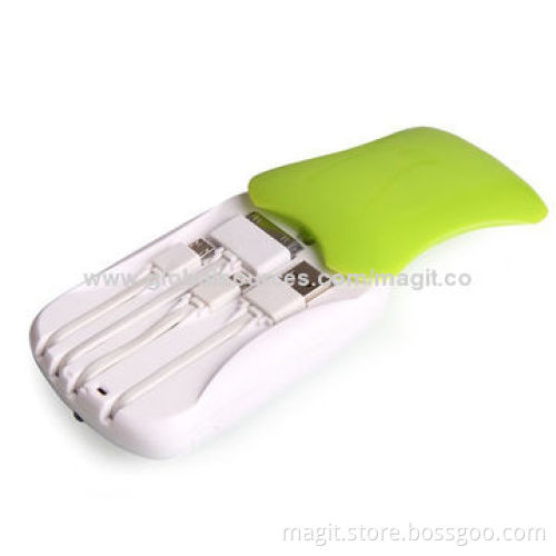 Dual USB Mini Polymer Power Bank Supplier with 5,000mAh Capacity, CE/RoHS/FCC Mark